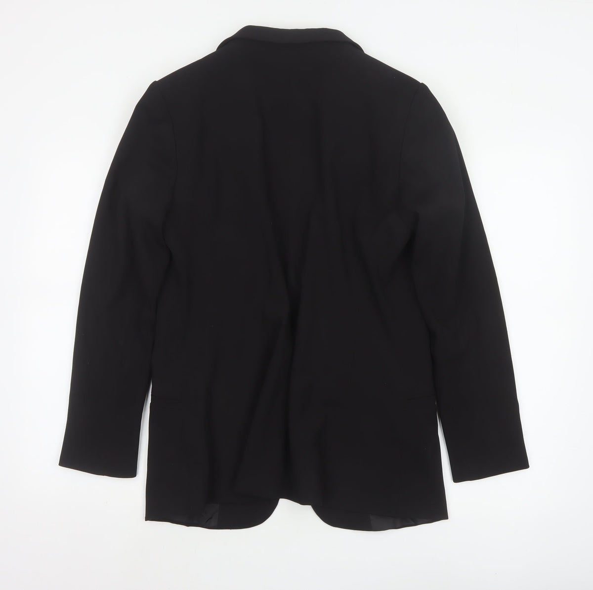 H&M Women’s Black UK 14 Regular Tailored Lined Blazer Jacket