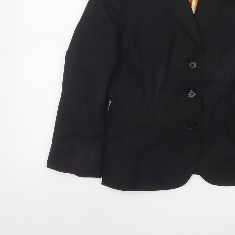 Paul Smith Women’s Black Blazer UK 14 Single-Breasted Lined