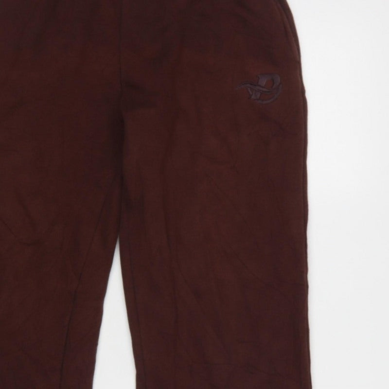 PrettyLittleThing Women’s Brown S Straight Leg Logo Sweatpants