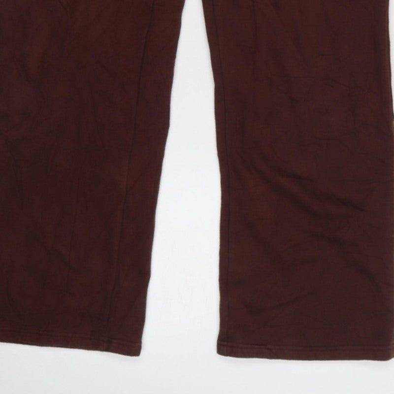 PrettyLittleThing Women’s Brown S Straight Leg Logo Sweatpants