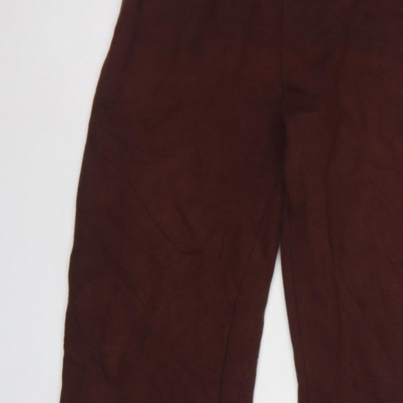 PrettyLittleThing Women’s Brown S Straight Leg Logo Sweatpants