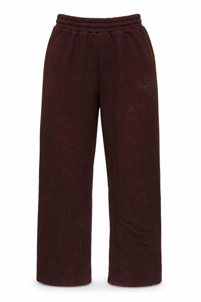 PrettyLittleThing Women’s Brown S Straight Leg Logo Sweatpants