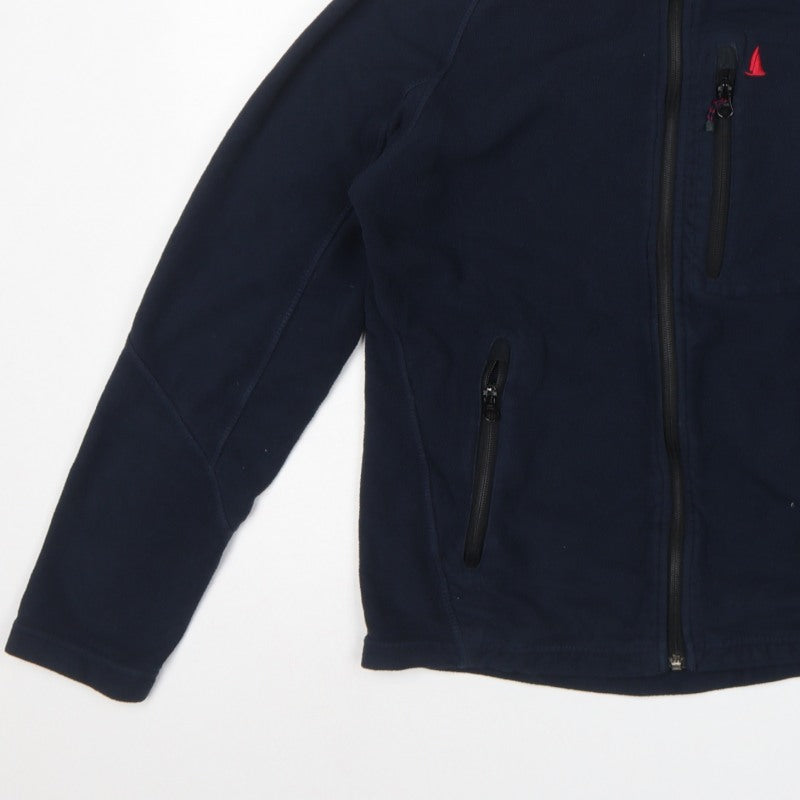 Musto Men's Blue S Fleece Full Zip Nautical Jacket Pockets
