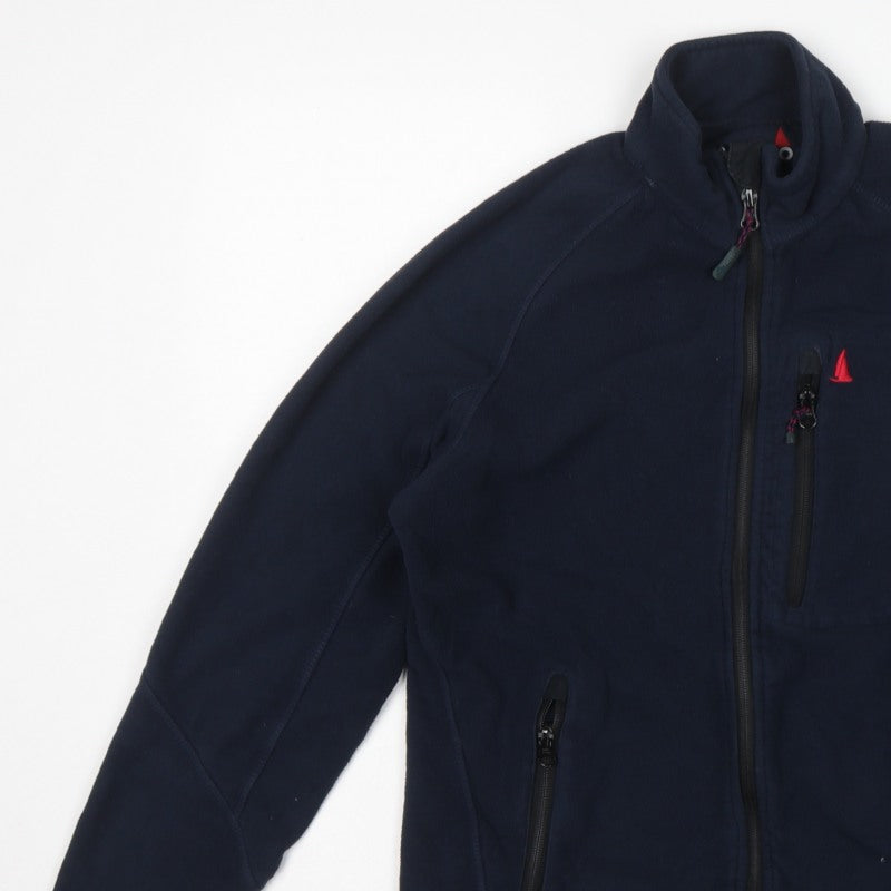 Musto Men's Blue S Fleece Full Zip Nautical Jacket Pockets