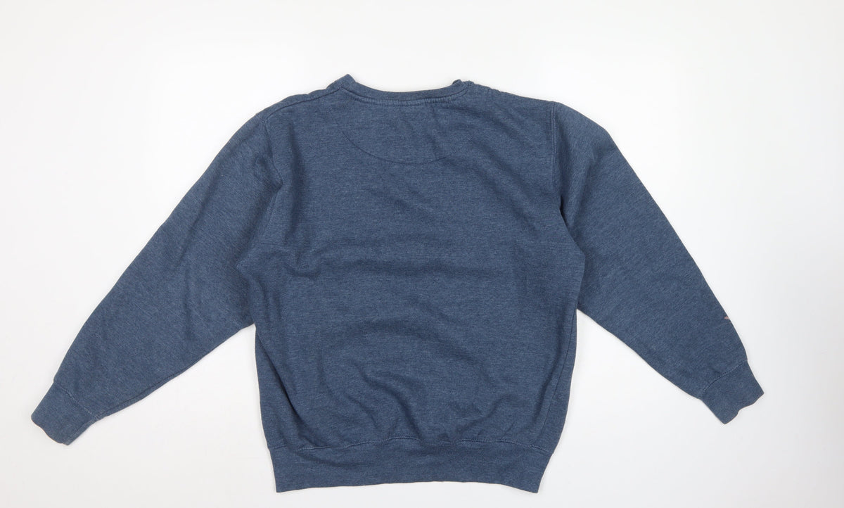 Oxford University Women’s Blue L Pullover Graphic Logo Sweatshirt