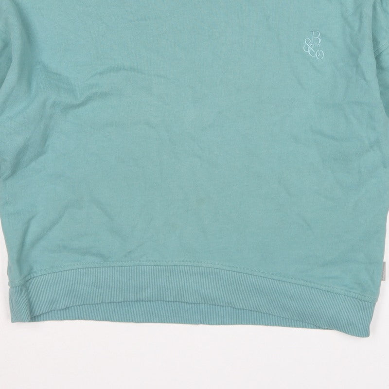 Betty & Co Women Green UK 12 Logo Crew Neck Pullover Sweatshirt