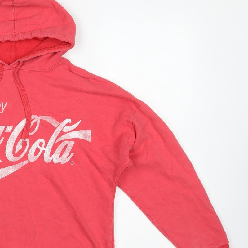 Coca-Cola Women’s Red Size 10 Pullover Hoodie Logo Graphic