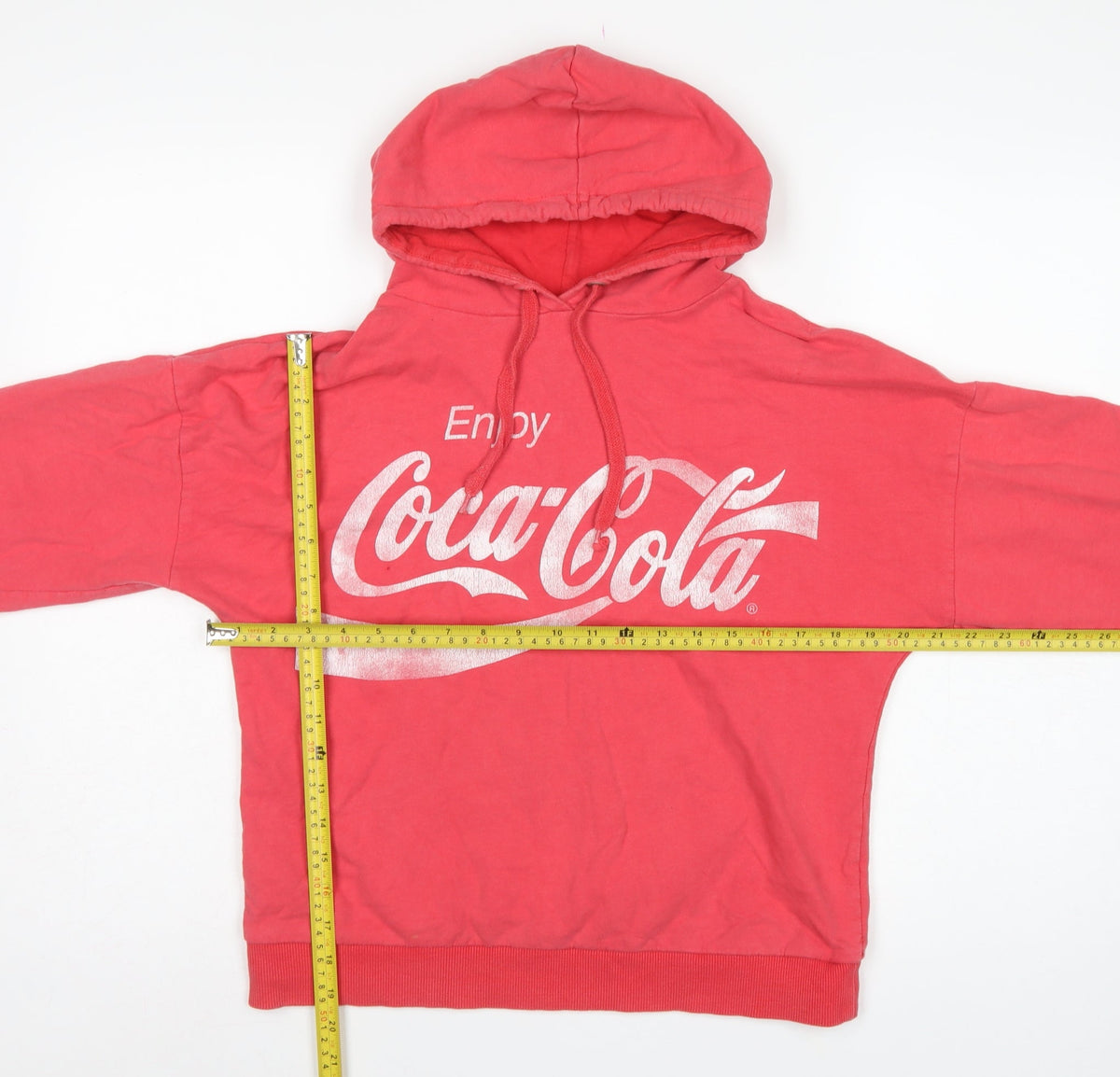 Coca-Cola Women’s Red Size 10 Pullover Hoodie Logo Graphic