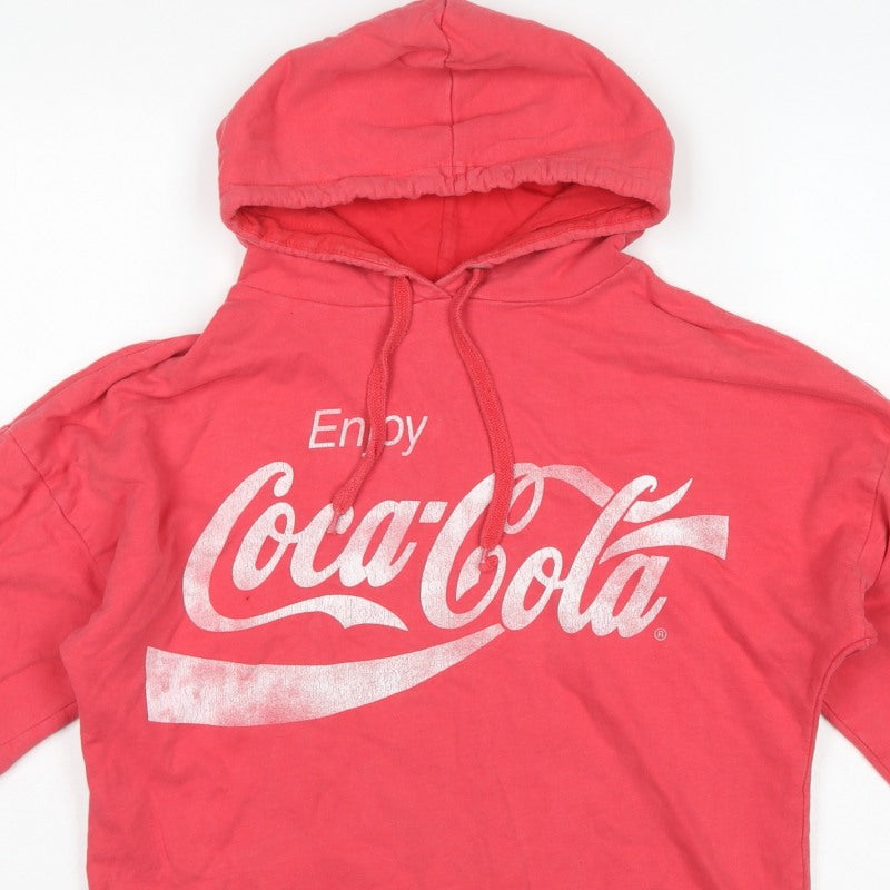 Coca-Cola Women’s Red Size 10 Pullover Hoodie Logo Graphic