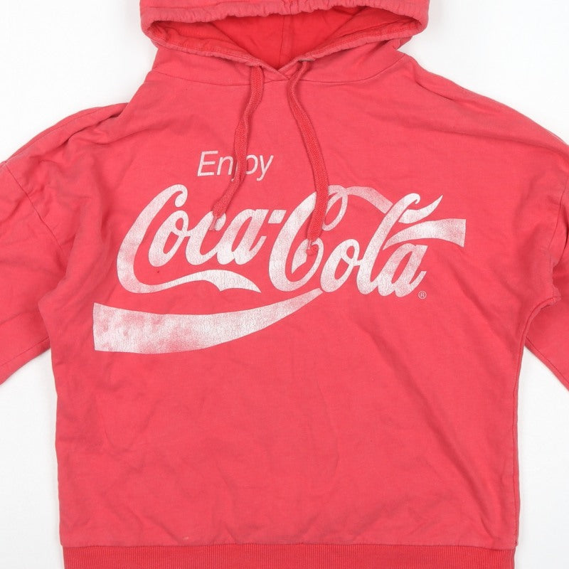 Coca-Cola Women’s Red Size 10 Pullover Hoodie Logo Graphic