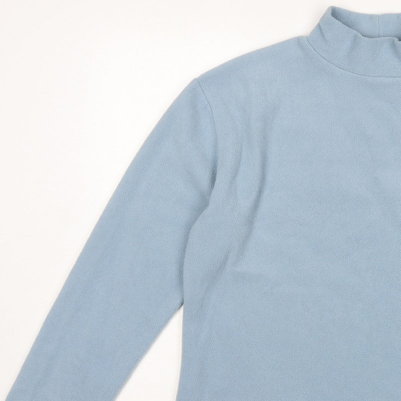 Hawkshead Snow Men's Blue L Mock Neck Stretch Fleece Pullover Sweatshirt