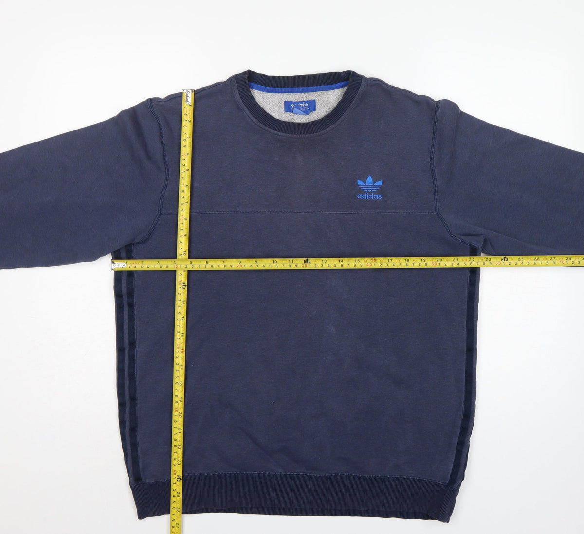 Adidas Originals Men’s Navy L Pullover Crew Neck Logo Sweatshirt