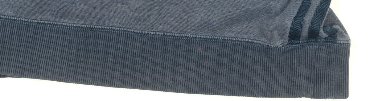 Adidas Originals Men’s Navy L Pullover Crew Neck Logo Sweatshirt