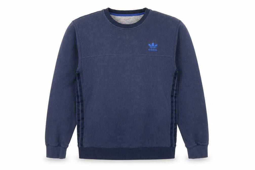 Adidas Originals Men’s Navy L Pullover Crew Neck Logo Sweatshirt