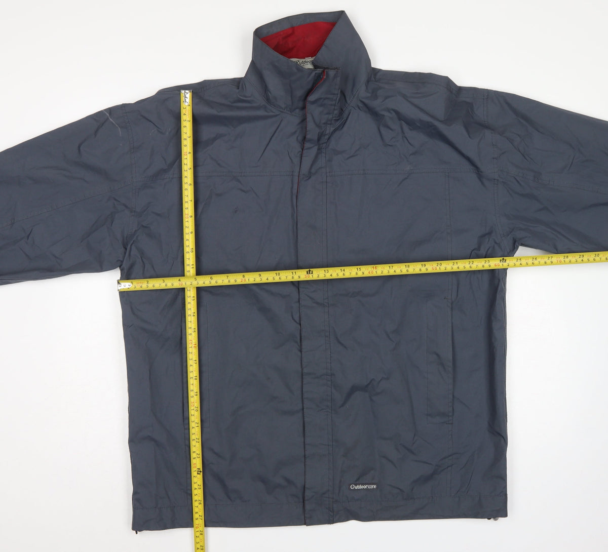 Outdoorscene Men’s Grey M Technical Outdoor Rain Jacket Full Zip