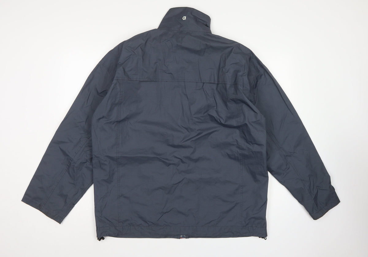 Outdoorscene Men’s Grey M Technical Outdoor Rain Jacket Full Zip