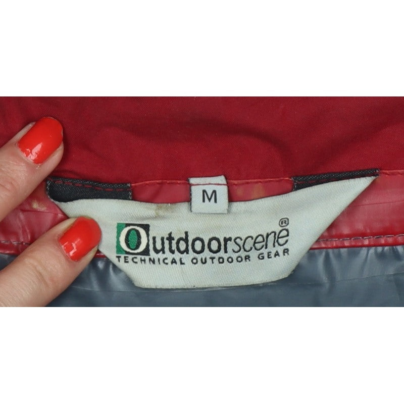 Outdoorscene Men’s Grey M Technical Outdoor Rain Jacket Full Zip