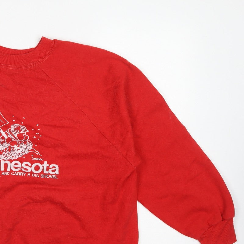 Russell Sportswear Unisex Red XL Vintage Minnesota Graphic Sweatshirt