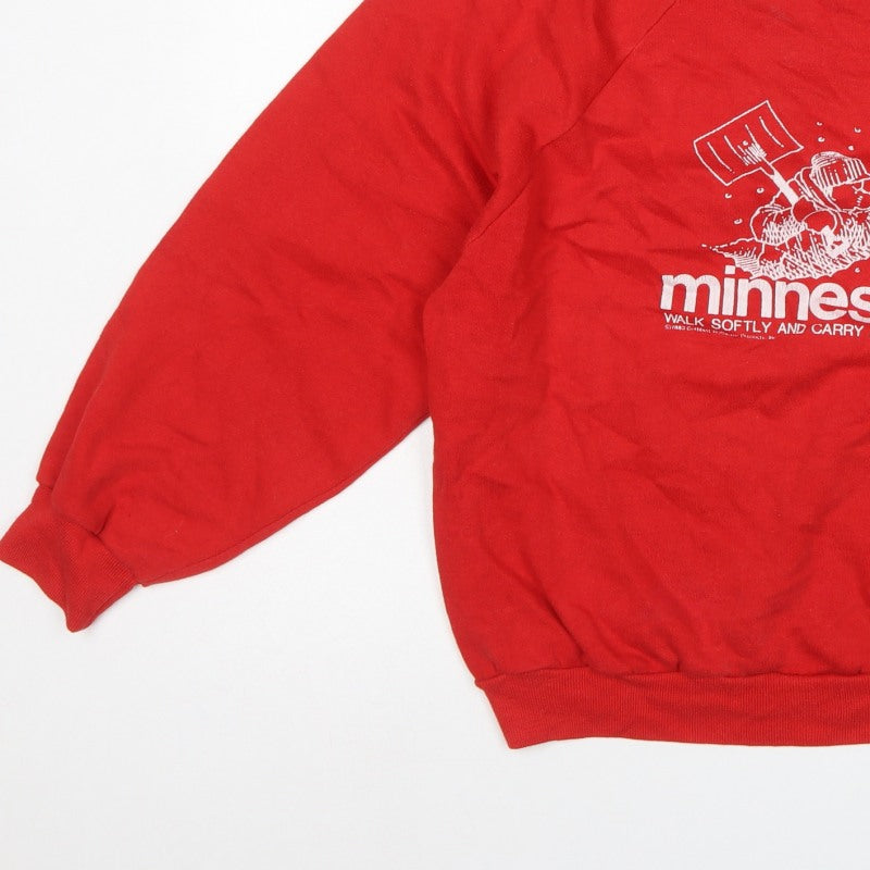 Russell Sportswear Unisex Red XL Vintage Minnesota Graphic Sweatshirt