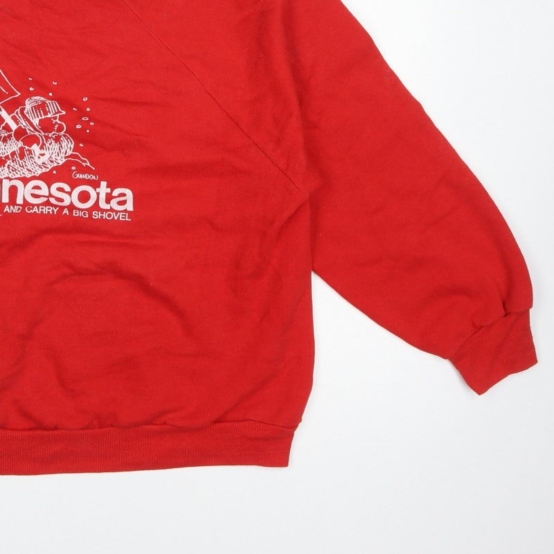 Russell Sportswear Unisex Red XL Vintage Minnesota Graphic Sweatshirt