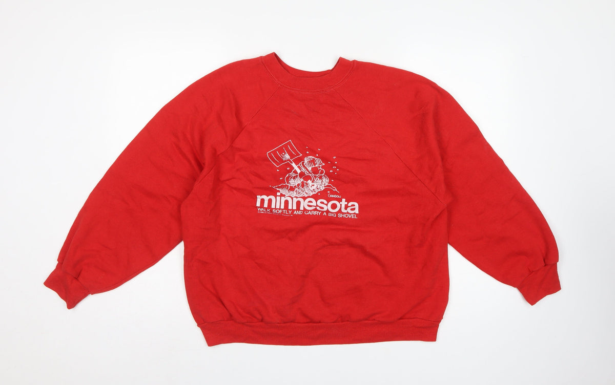 Russell Sportswear Unisex Red XL Vintage Minnesota Graphic Sweatshirt