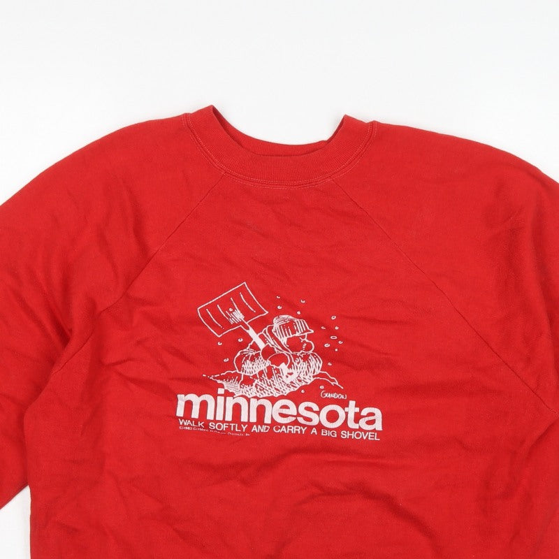 Russell Sportswear Unisex Red XL Vintage Minnesota Graphic Sweatshirt