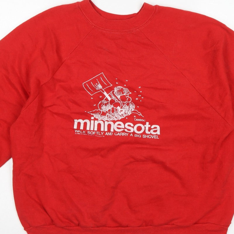Russell Sportswear Unisex Red XL Vintage Minnesota Graphic Sweatshirt