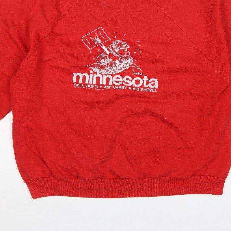 Russell Sportswear Unisex Red XL Vintage Minnesota Graphic Sweatshirt