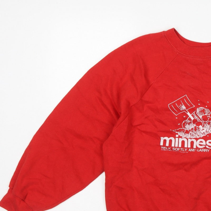 Russell Sportswear Unisex Red XL Vintage Minnesota Graphic Sweatshirt
