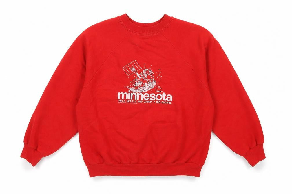 Russell Sportswear Unisex Red XL Vintage Minnesota Graphic Sweatshirt