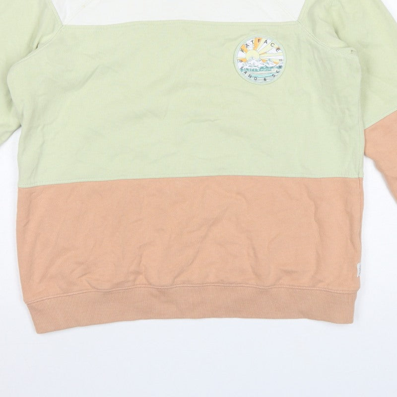 FatFace Women’s Multicoloured Size 8 Colourblock Outdoor Sweatshirt