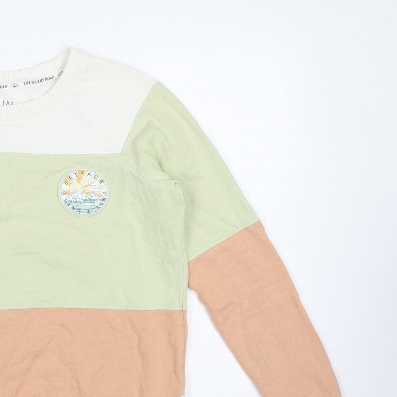 FatFace Women’s Multicoloured Size 8 Colourblock Outdoor Sweatshirt