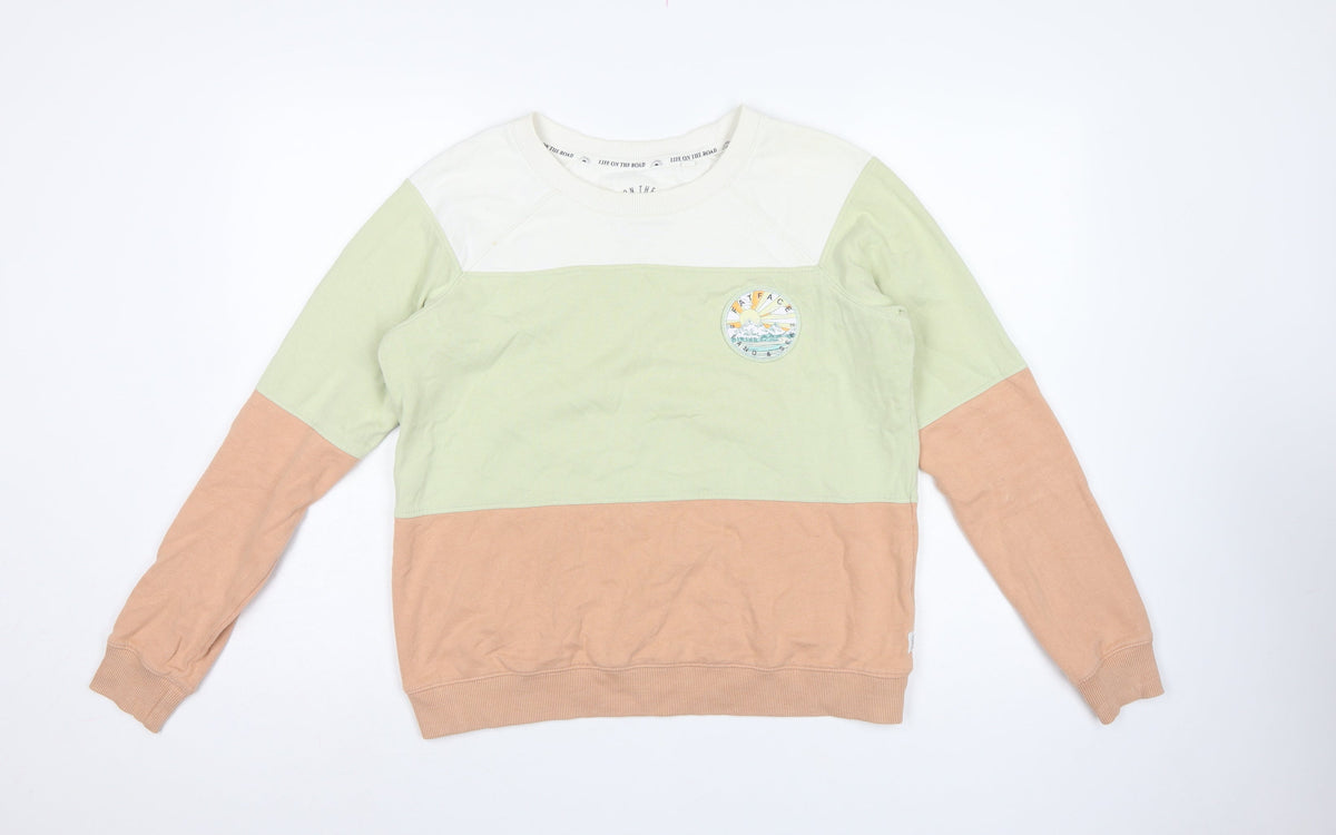 FatFace Women’s Multicoloured Size 8 Colourblock Outdoor Sweatshirt