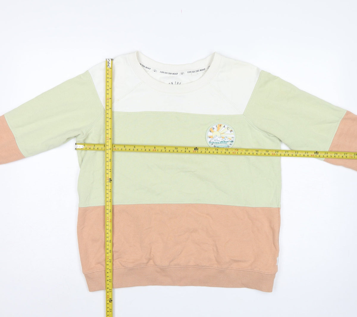 FatFace Women’s Multicoloured Size 8 Colourblock Outdoor Sweatshirt
