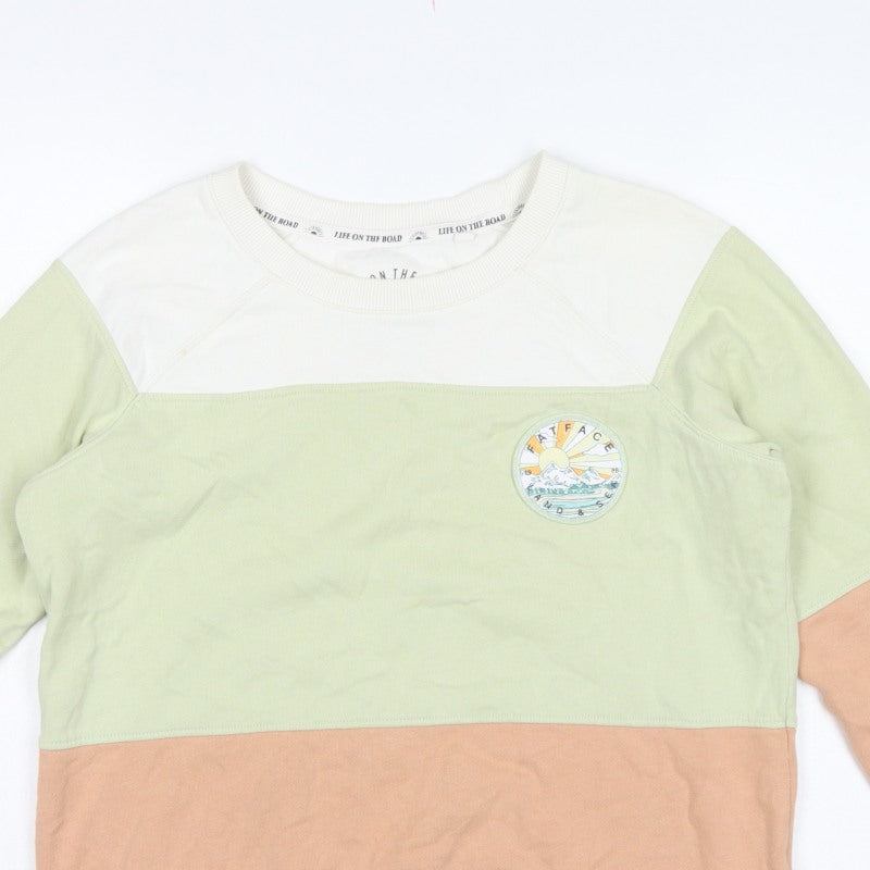 FatFace Women’s Multicoloured Size 8 Colourblock Outdoor Sweatshirt