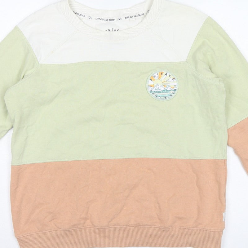 FatFace Women’s Multicoloured Size 8 Colourblock Outdoor Sweatshirt