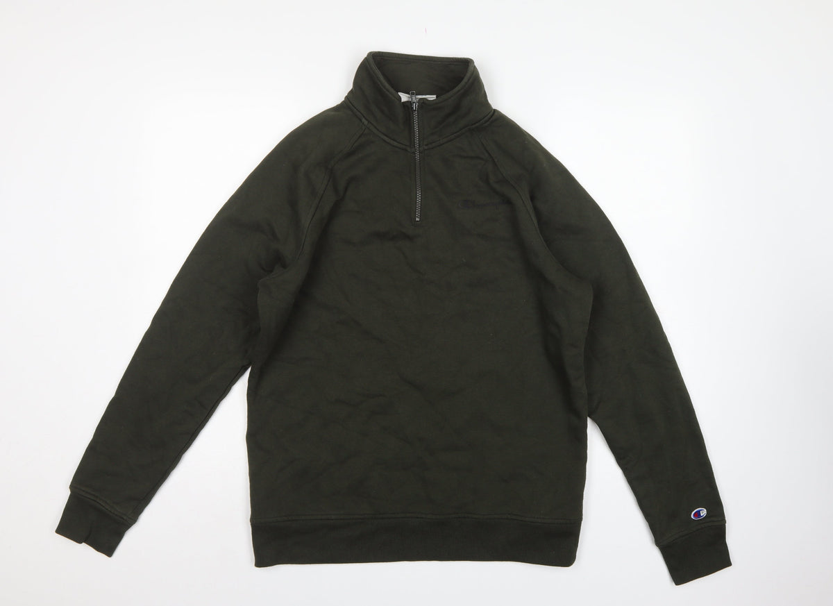 Champion Elite Men’s Black M 1/4 Zip High Neck Pullover Sweatshirt