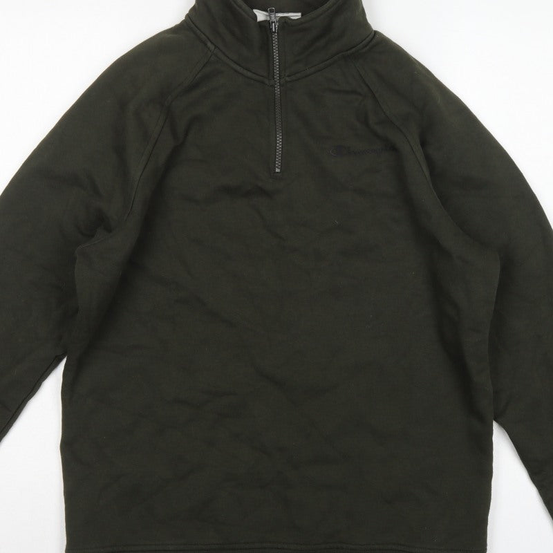 Champion Elite Men’s Black M 1/4 Zip High Neck Pullover Sweatshirt
