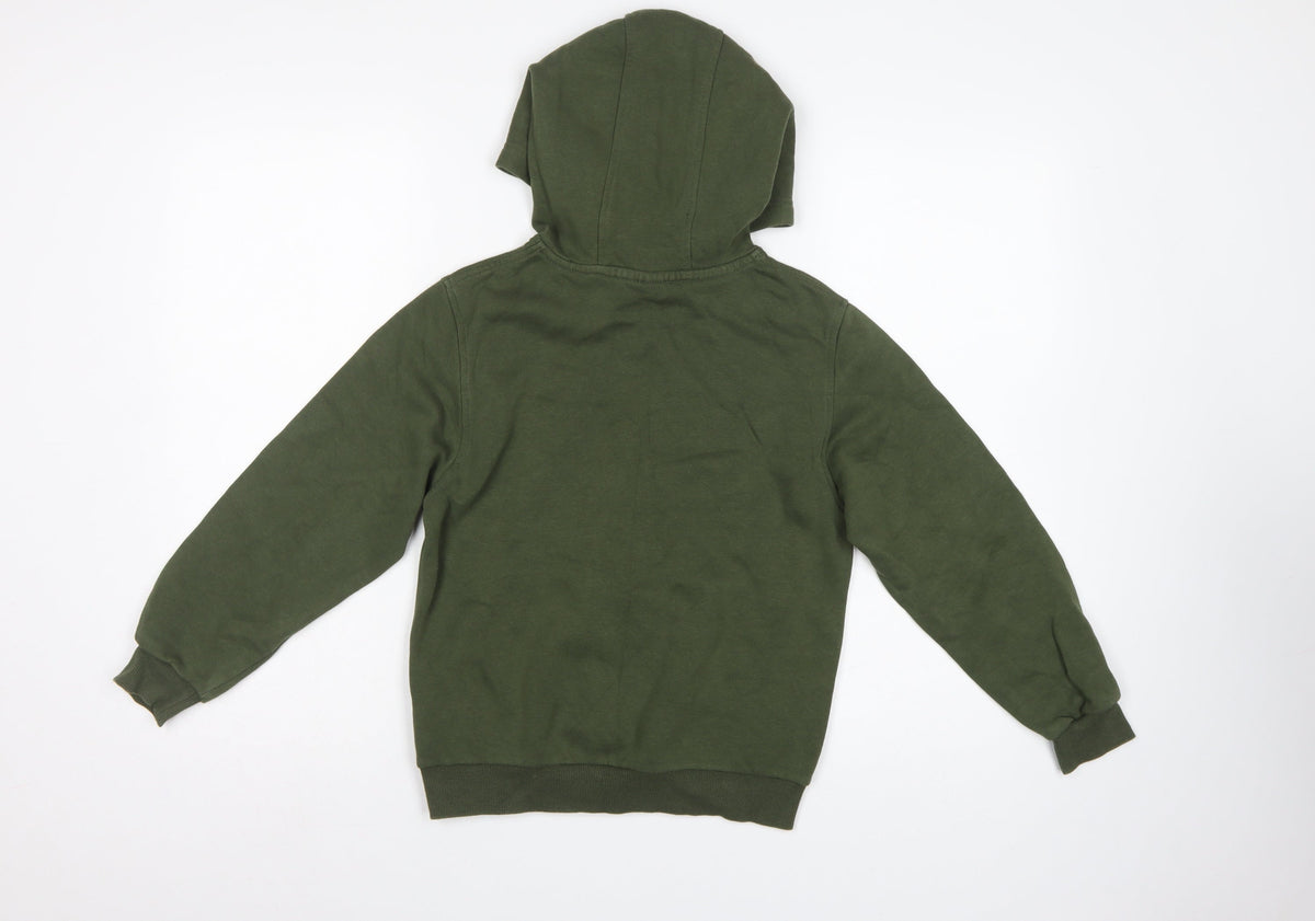Nike Boys Green M 10-11 Years Pullover Hoodie Logo Pocket
