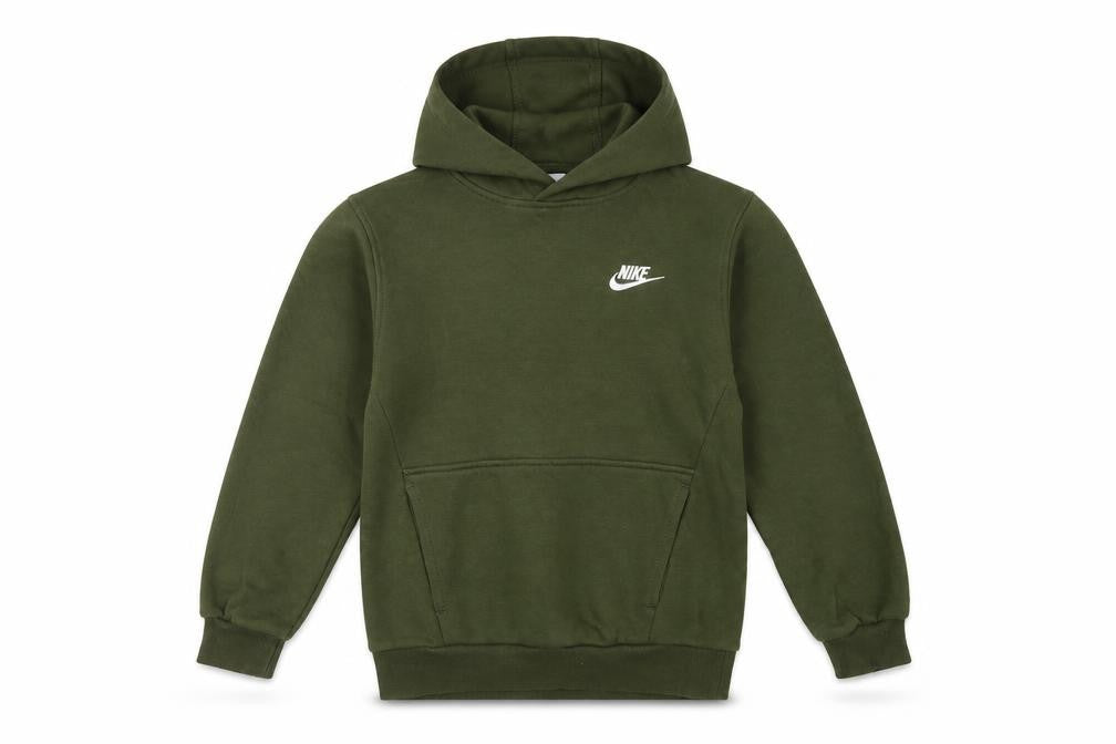 Nike Boys Green M 10-11 Years Pullover Hoodie Logo Pocket