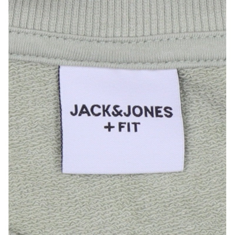 Jack & Jones Men’s Green 2XL Plus Fit Logo Graphic Crew Sweatshirt