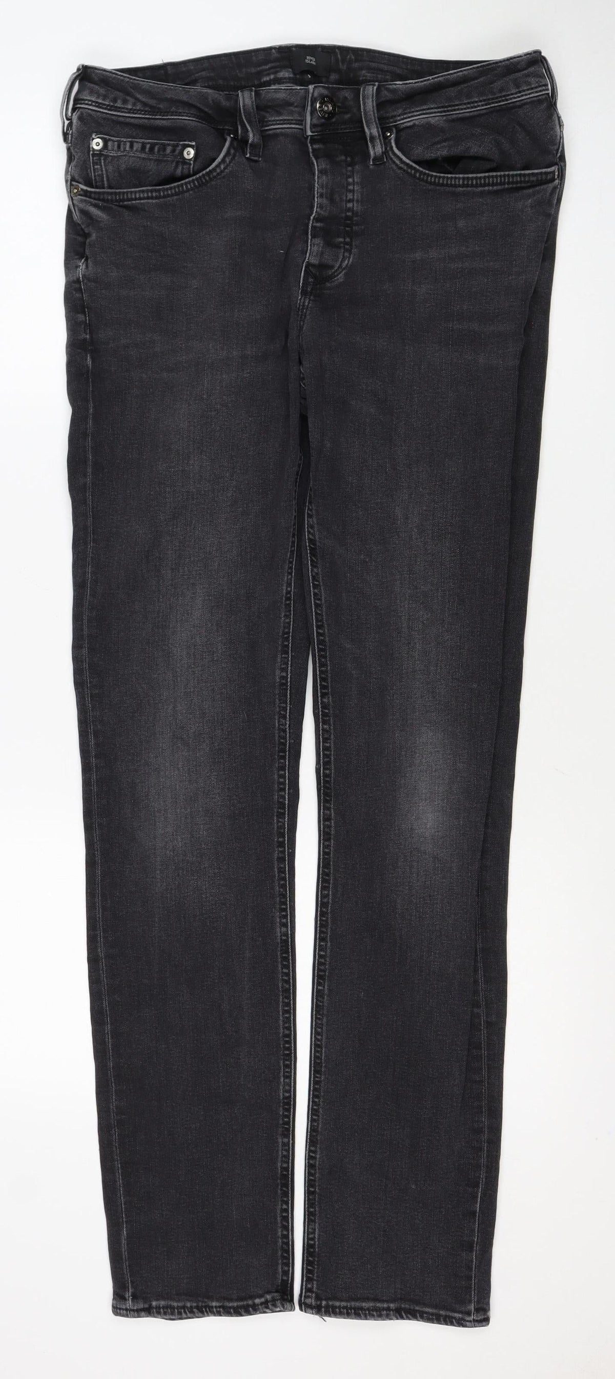 River Island Women Black UK 8 Skinny Stretch Denim Jeans