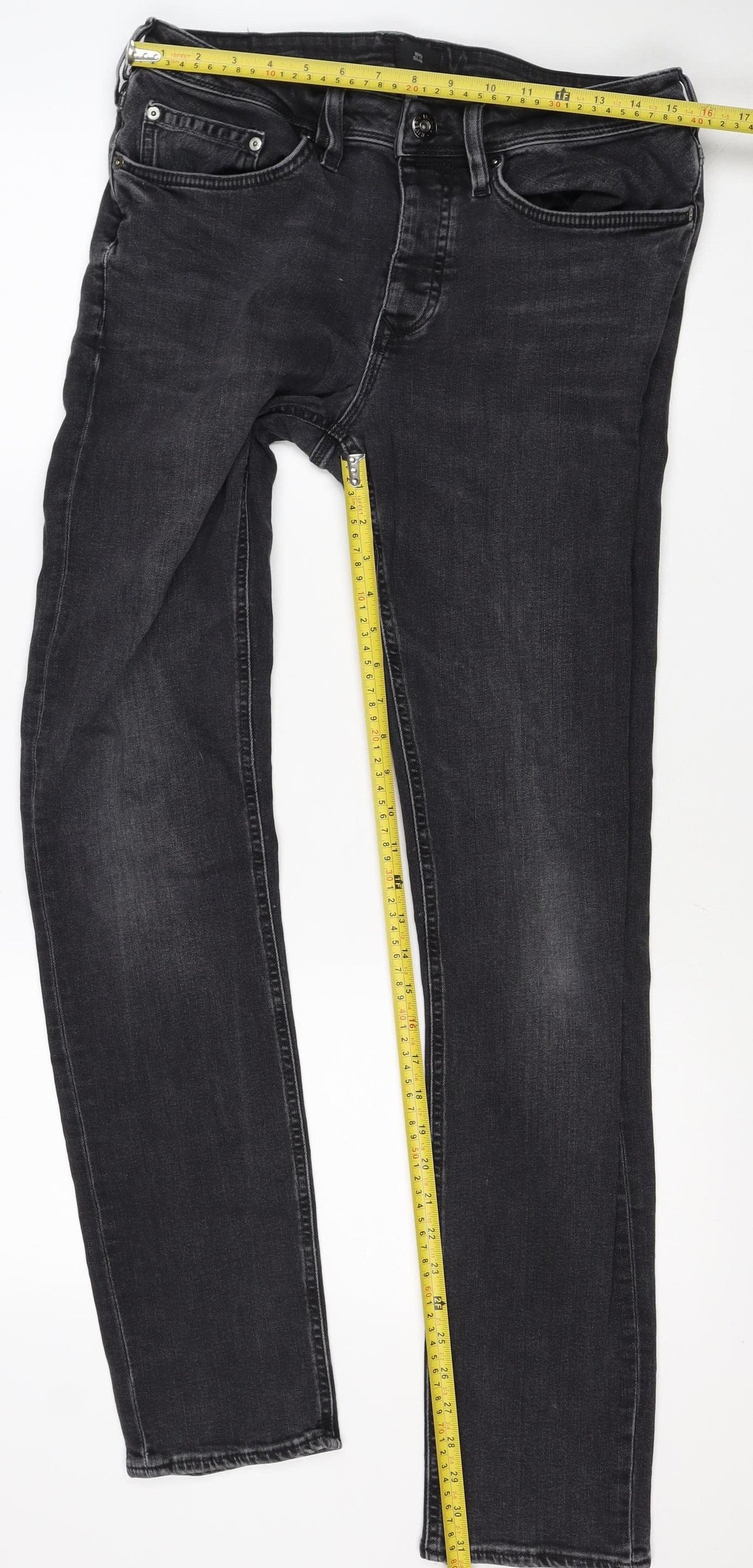 River Island Women Black UK 8 Skinny Stretch Denim Jeans