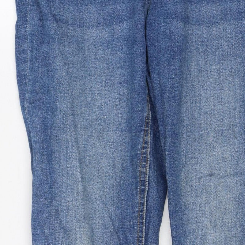 Denim Co. Women’s Blue UK 10 Distressed Skinny Mid Rise Jeans