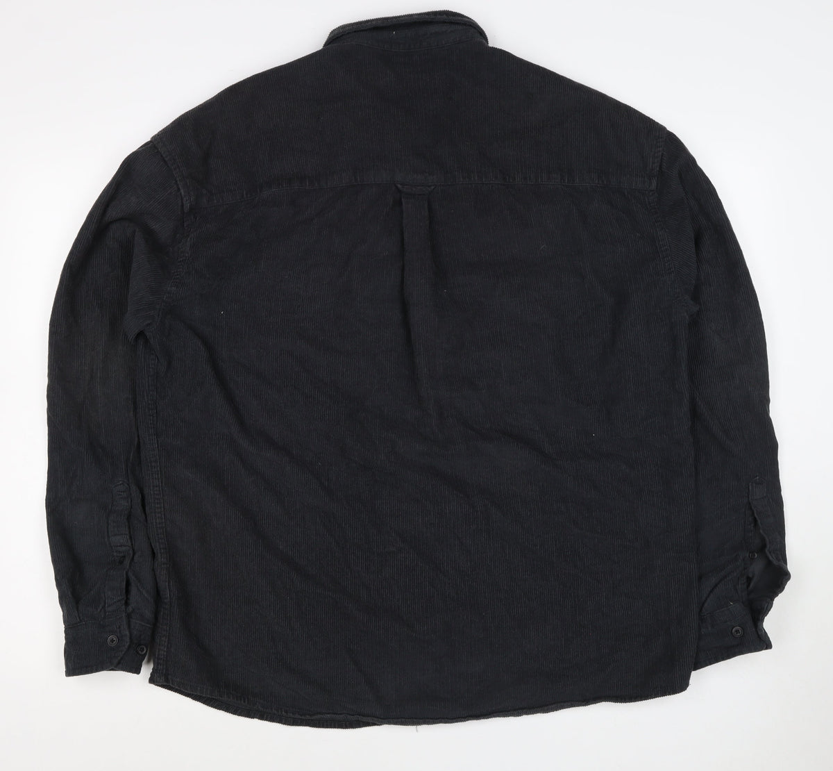 ASOS Design Men’s Black M Corduroy Button-Up Long Sleeve Shirt