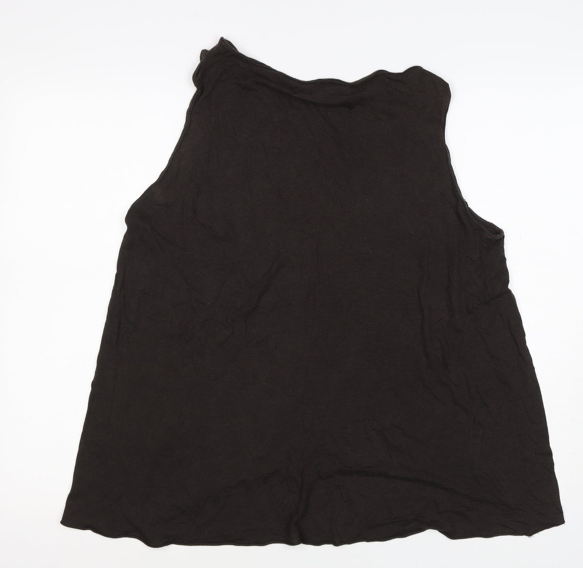 AllSaints Women’s Black UK 6 Raven Feather Graphic Jersey Tank Top