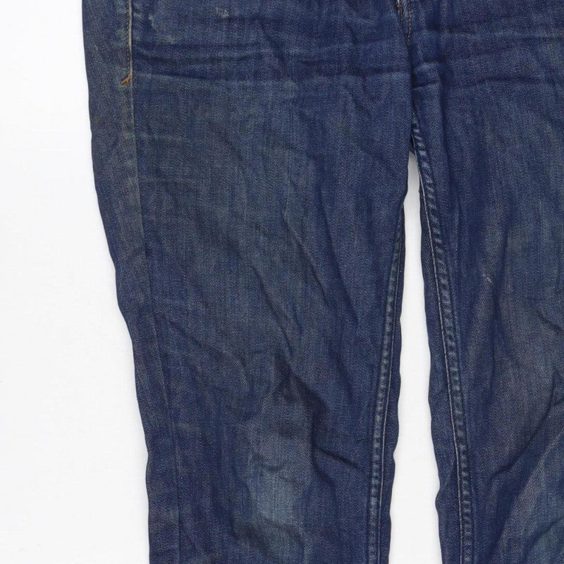 Benetton Women’s Blue Slim Straight Jeans W30 Stretch Denim