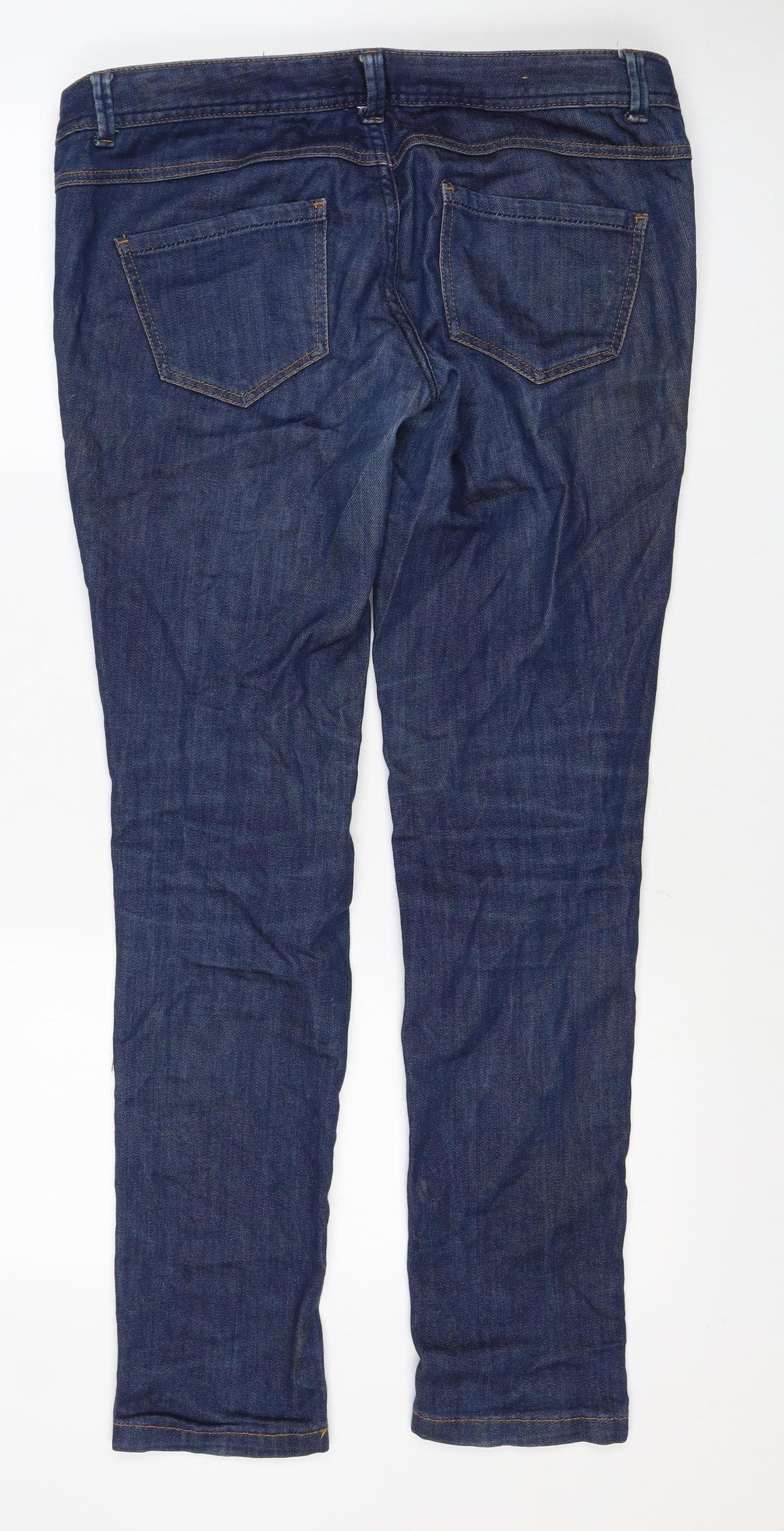 Benetton Women’s Blue Slim Straight Jeans W30 Stretch Denim