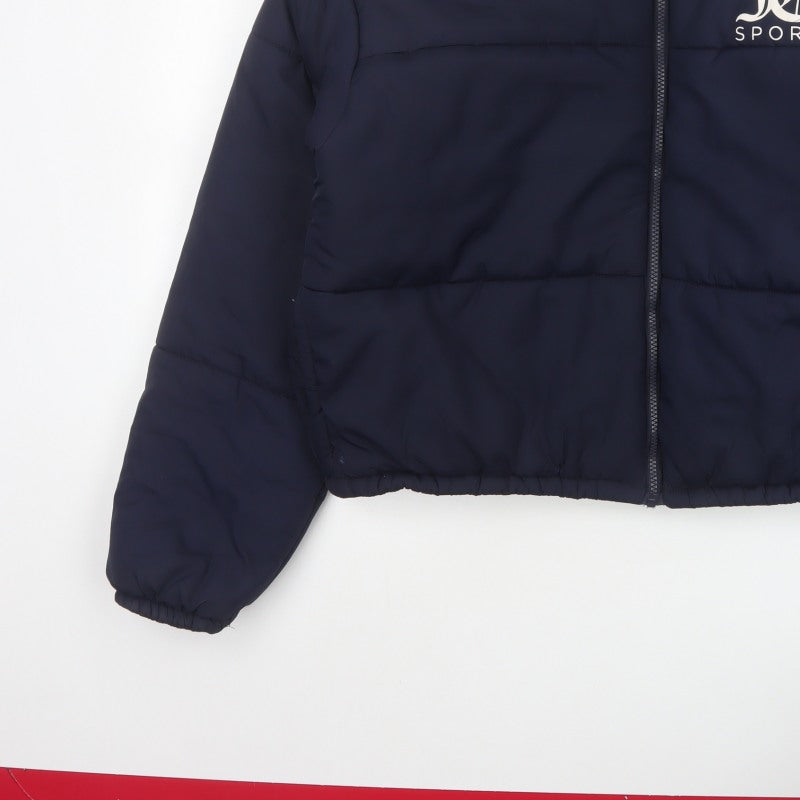 Juicy Couture Sport Women’s Blue XL Puffer Jacket Logo Full Zip