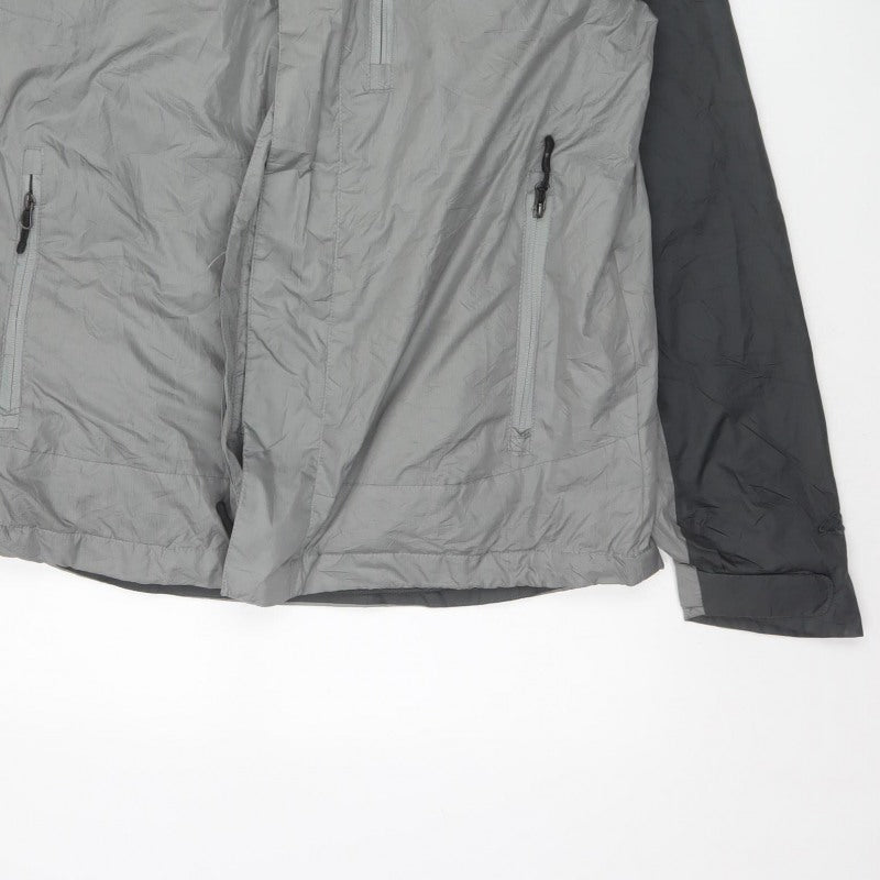 MC Champions Men's Grey M Windbreaker Jacket Hooded Full Zip
